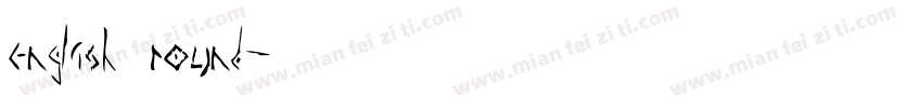english round字体转换